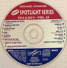 SOUND CHOICE SPOTLIGHT - 70'S 80'S HITS - V33 - SC8443 - PAT BENATAR, PRINCE