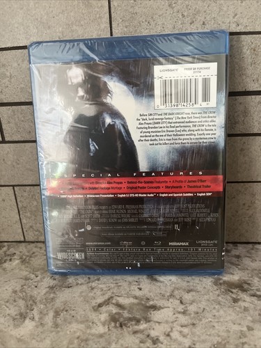 The Crow Blu Ray DVD (BRAND NEW SEALED) - Picture 2 of 2