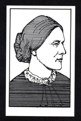 Susan B. Anthony 1998 Lang Gang Picture Perfect Game of Famous Faces Card