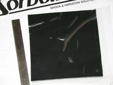 SORBOTHANE SHEET 4X4x1/10" 100mmx100mmx2.5mm VIBRATION ISO RUBBER PAD SQUARE 40D