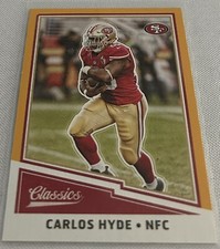 2017 Panini Classics Football Carlos Hyde San Francisco 49ers Glossy Gold #32