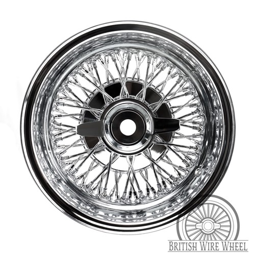 Cross Lace Wire Wheels 14x7 Reverse, 72 Spoke w/ Zenith CUT KO Caps