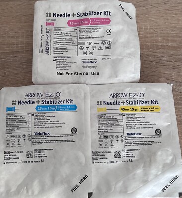 Teleflex ARROW EZ-IO Infusionsnadel + Fixierung 15mm+25mm+45mm