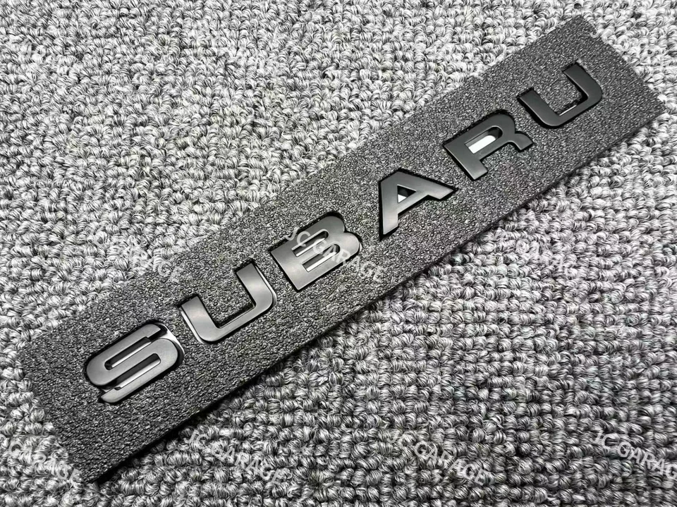 OEM QUALITY BRZ MATT BLACK REPLACEMENT REAR TRUNK EMBLEM BADGE - Image 4 of 4