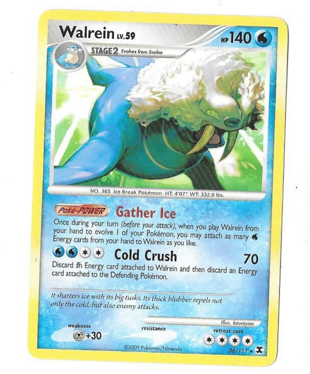 POKEMON CARD WALREIN 36/111, Excellent Condition in Protective Cover.
