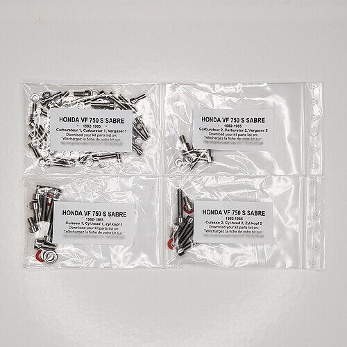 HONDA VF 750 S SABRE V45 1982-1985 Carburetor stainless allen screw kit #1 VF750 - Picture 1 of 1
