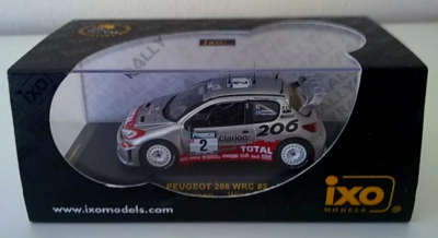 Ixo 1/43 – Peugeot 206 WRC N°2 – Vainqueur Rallye Chypre 2002 (Grönholm) – Occasion