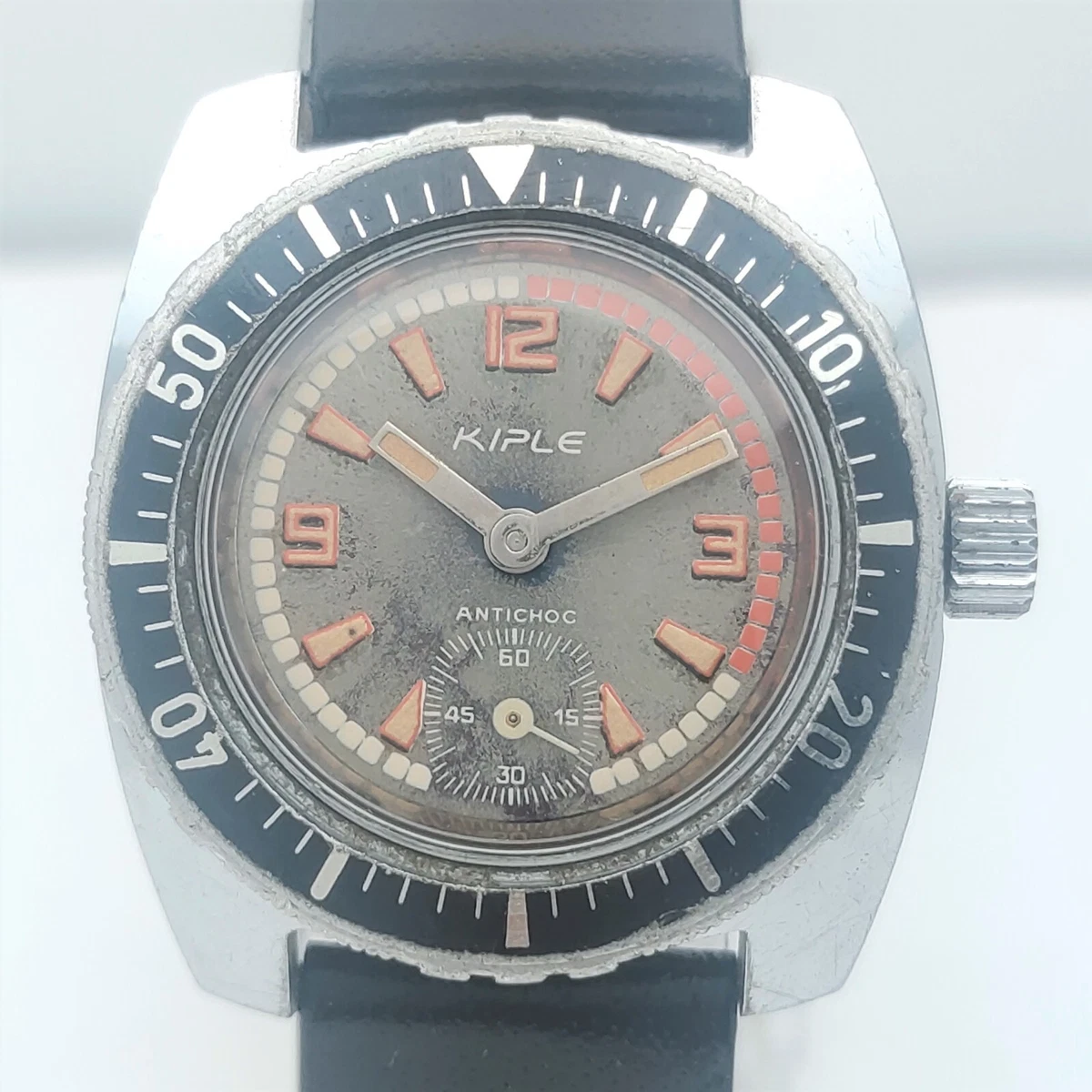 KIPLE ANTICHOC Sub Second Hand Wind Men s 32mm Steel Vintage Watch