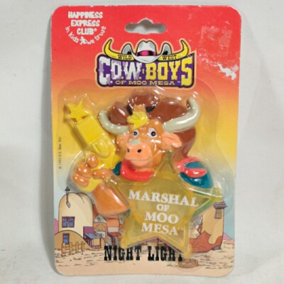 Vintage Cowboys Of Moo Mesa Night Light ''Marshal Of Moo Mesa'' Saturday Cartoons
