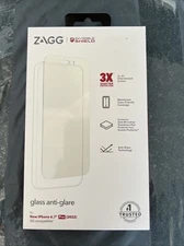 NEW ZAGG INVISIBLE SHIELD ANTI-GLARE GLASS FOR IPHONE 13 PRO MAX / 14 PLUS 6.7”