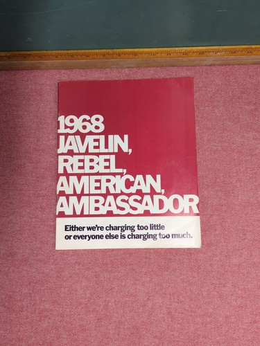 1968 AMC Rambler Sales Brochure Lockport NY Javelin Rebel American Ambassador - Bild 1 von 24