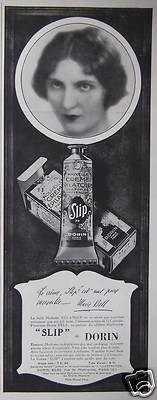WERBUNG CREME SLIP VON DORIN IST EIN REINES WUNDER MARIE BELL