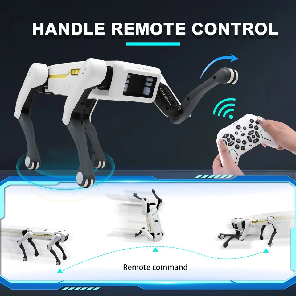 Intelligent AI RC Robot Dog APP Remote Control Singing Dancing Educational Toy - Image 4 of 4