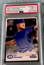2025 Pulse Trey Yesavage White Auto 3/3 PSA 9 AUTO 10 Blue Jays SSP RC