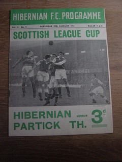 1951/52 HIBERNIAN v PARTICK THISTLE