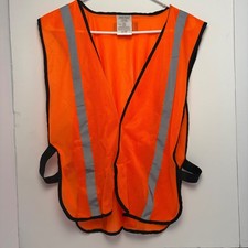 Body Guard Safety Gear Orange High Visibility Reflective Mesh Safety Vest HV020