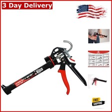 Lightweight 9" Extreme Duty Caulk Gun - Clean, Quick,  Reliable Caulking