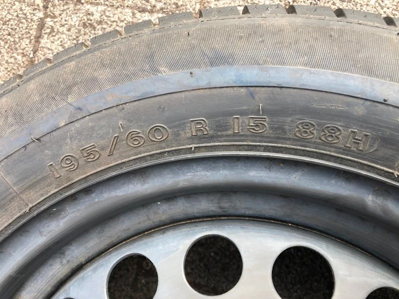 1xkomplette Reserverad Ersatzrad+Felge 195/60R15 88H für Opel Astra,Corsa,Vectra - Bild 3 von 4