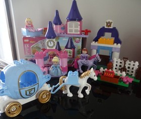 3 in 1 Lego Duplo 6151, 6153, 10594 Cinderella, Aurora, Sofia COMPLETE, 74 pc