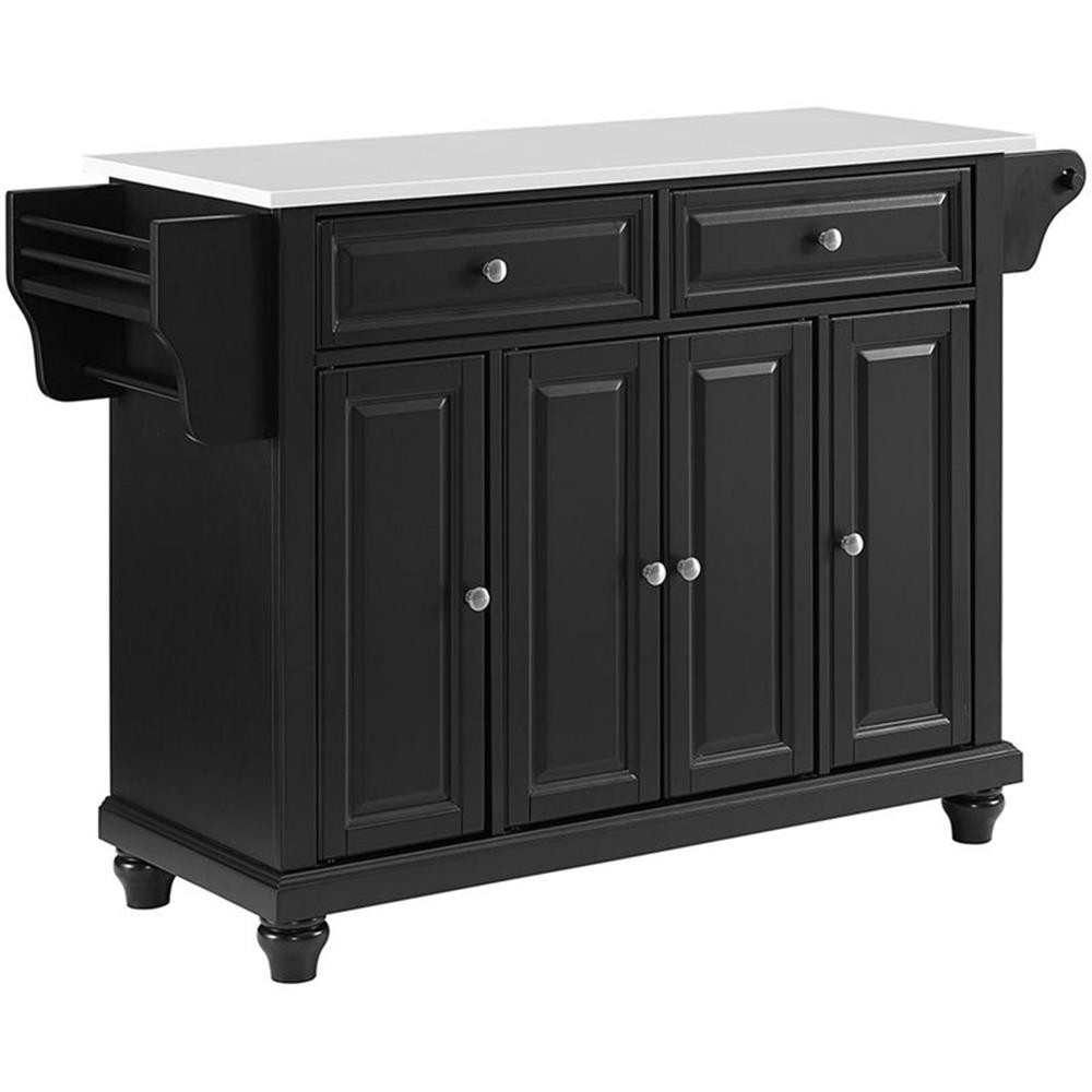 Crosley Furniture Cambridge Wood Granite Top Kitchen Island 