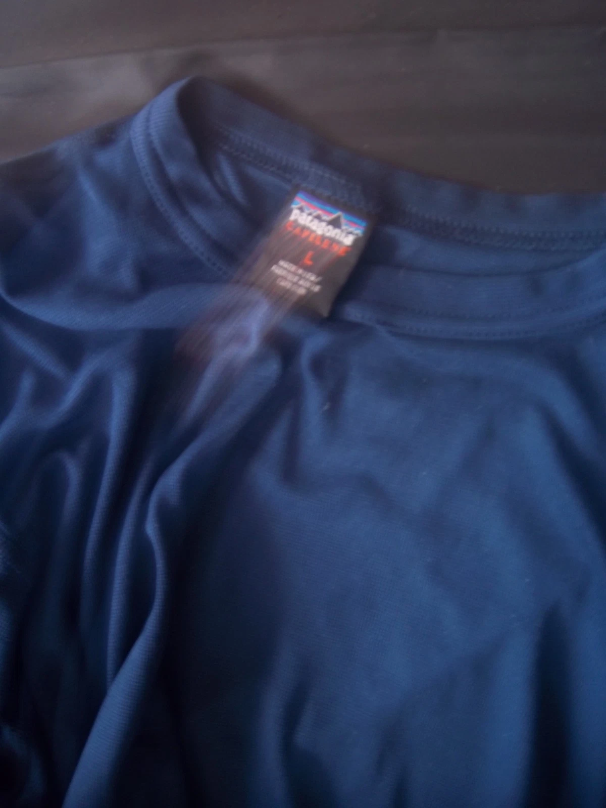 Patagonia Capilene Long Sleeve Crew Mens Large Made in USA