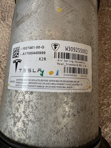 TESLA MODEL X Rear Right Air Shock Absorber 1027461-00-G 568kw 2017 25775771 - Picture 3 of 5