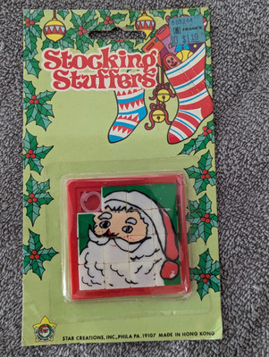 VTG Star Creations Santa Claus Plastic 15 Piece Sliding Puzzle New
