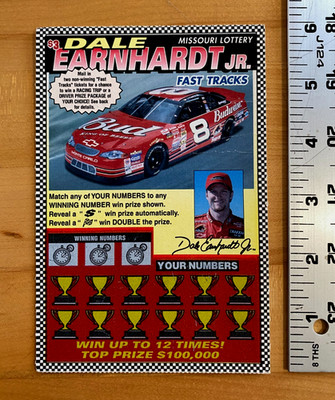 Dale Earnhardt Jr Missouri Lottery Scratch Off 2002 UNUSED