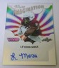Le'Veon Moss 2025 Leaf Vivid Pure Imagination Silver Sparkles Auto 1/5 Dolphins