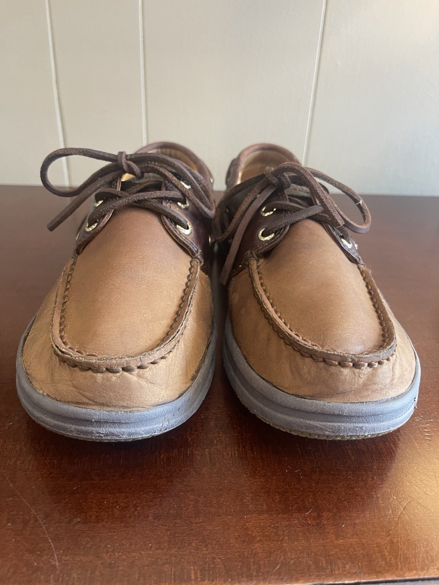 Sperry Gold Cup Gamefish Boat Shoes Brown Leather 3-Eye  display picture 2