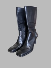 Bottines Costume National – Noir – Rock'n'Roll – Talon – Cuir – Fabriquées En Italie – Pointure 42 (EU)