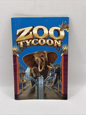 Microsoft Zoo Tycoon PC Game MANUAL ONLY. A4
