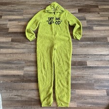 Dr. Seuss One Piece Sz XL Youth Pajama Christmas The Grinch