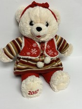 Dan Dee CHRISTMAS SNOWFLAKE Teddy Bear 2010 Plush 20" Holiday Stuffed Animal