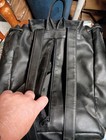 Vintage Walt Disney World Black Faux Leather Mickey Goofy Donald Duck Backpack — photo 5