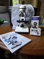 Student Monocular Microscope Kit with Smartphone Adapter Slides - Complete Set