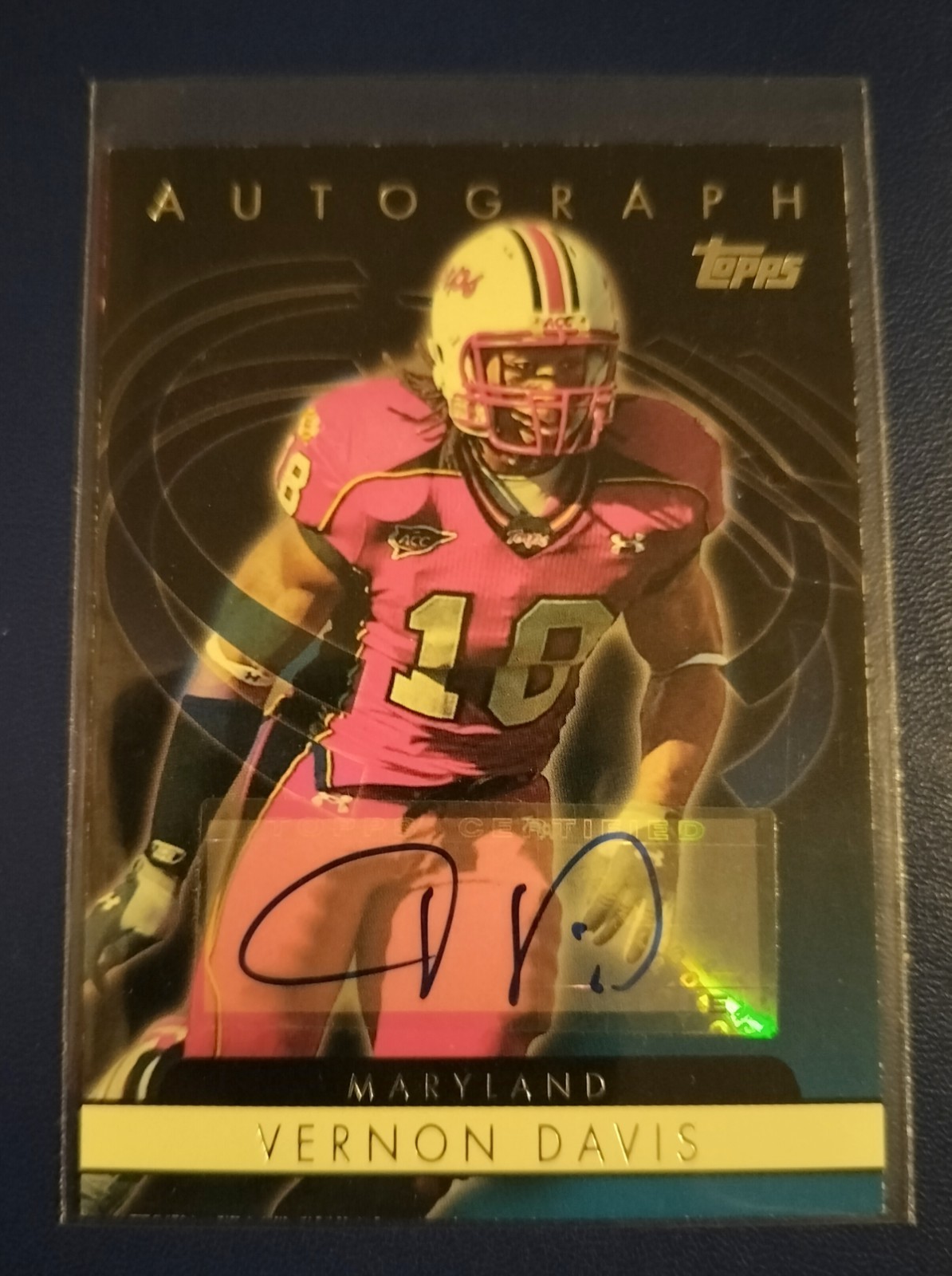 Vernon Davis Topps Certified Autograph #TVD Certified Autograph