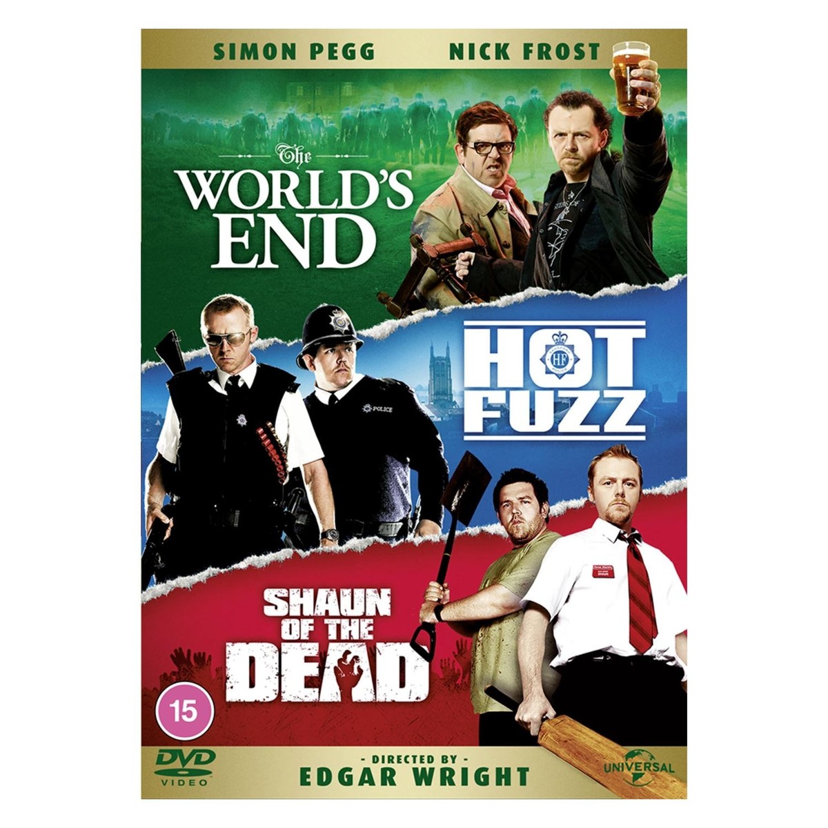 Shaun of the Dead/Hot Fuzz/The World's End [15] DVD Box Set | eBay
