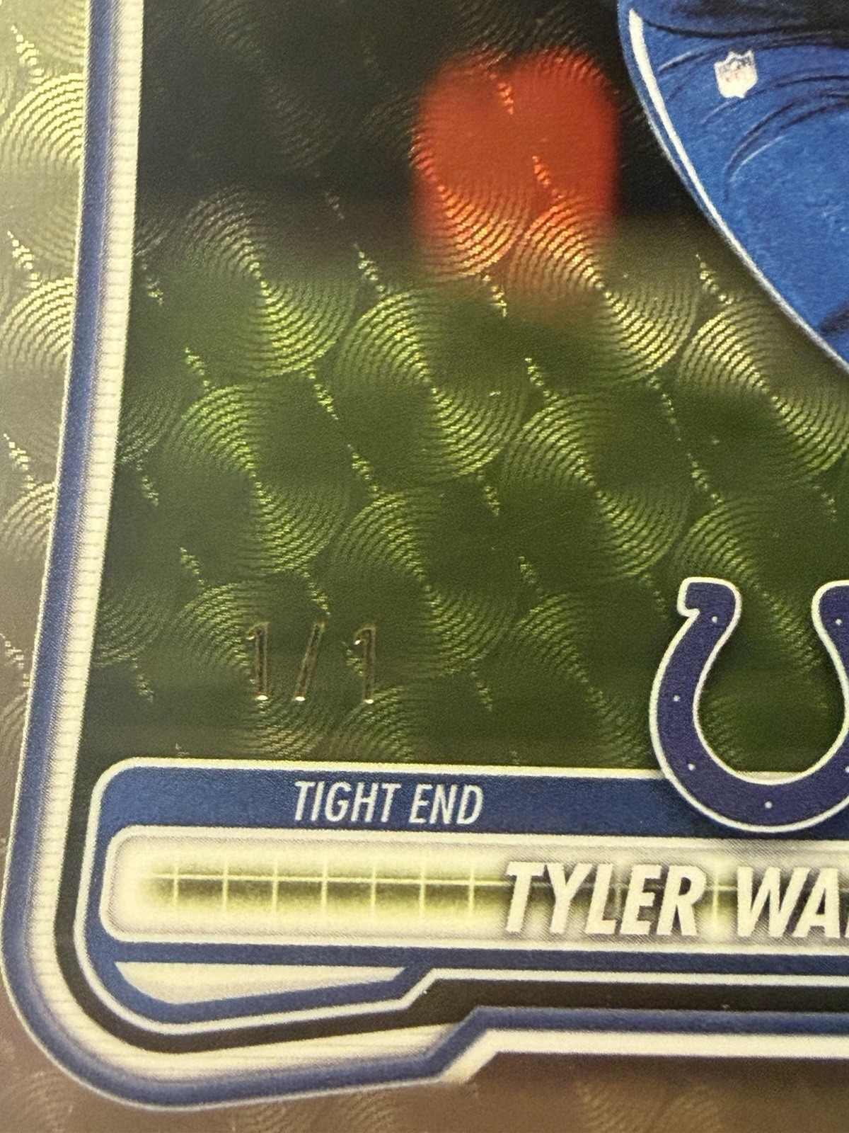 🚨2026 Topps Bowman TYLER WARREN Gold Vinyl 1/1 Superfractor All Rookie Team 1/1 view 3
