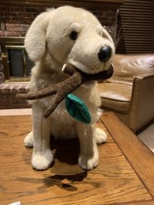 FAO SCHWARZ Golden Retriever Yellow Labrador Puppy Dog Stuffed Plush Animal 22  