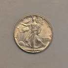 1941-P Walking Liberty Half Dollar – AU Circulated – 90% Silver U.S. Coin