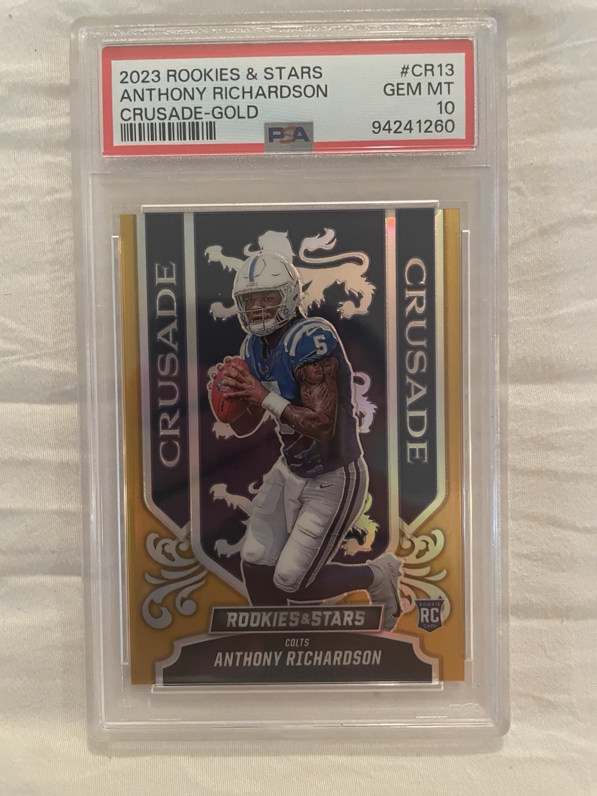Send Offers! 2023 Rookies & Stars Crusade Anthony Richardson GOLD /10 Rookie!