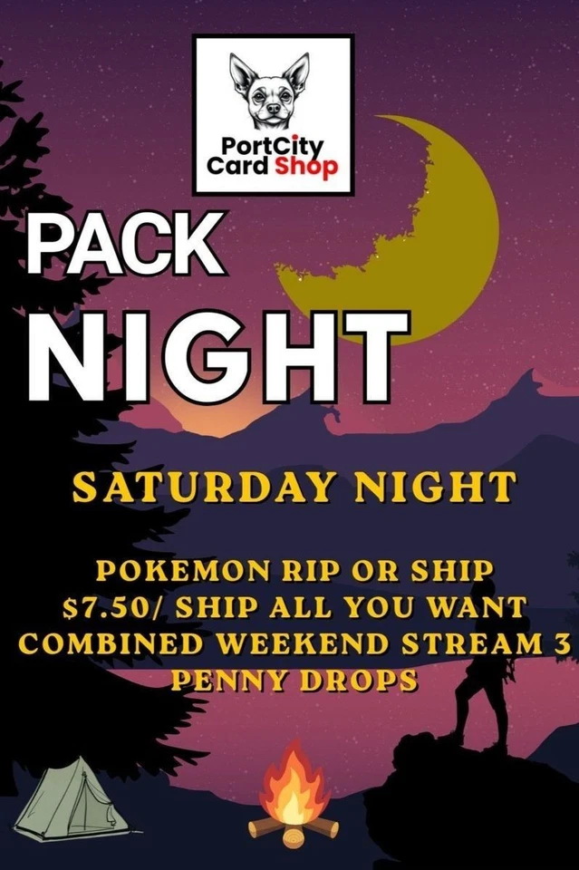 PortCity Card Shop - Pack Night 🎒🏕️