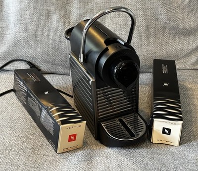 Nespresso Pixie Type C60 Espresso Coffee Capsule Pod Machine Maker Gunmetal Gray