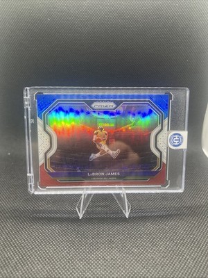 2020-21 Panini Prizm Lebron James Red White Blue Prizm #1 Kobe Tribute Dunk