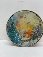 VTG Christmas Tin- Shirley Jean Fruit Cake Cookies Candy Gift Keepsake Decor