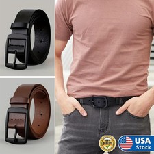 Leather Casual Belt Versatile Luxury Jeans Belt Retro Waist Strap For Men/Women