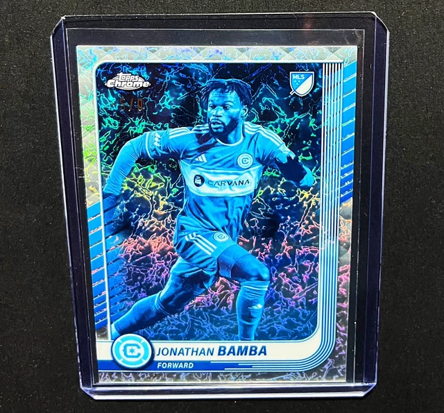 Jonathan Bamba -5/0 Frozen 2025 Topps Chrome MLS Chicago Fire