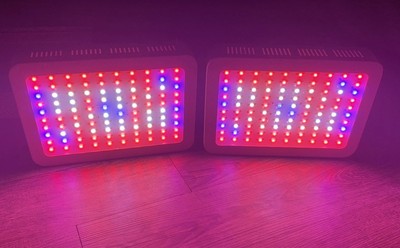 2 Pack 1,000 pcs Duel Chips LED Grow Lights W/ Built In Fan 85v-265v 50/60Hz