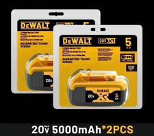DEWALT DCB205-2 20V MAX Premium Lithium-Ion 5.0Ah Battery Pk 2